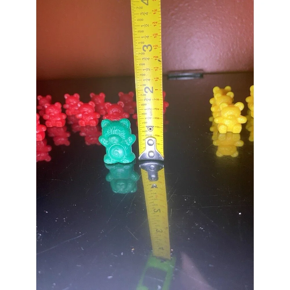 48 Bear Counters Math Manipulatives Mixed Colors Red Blue Yellow Green Lot